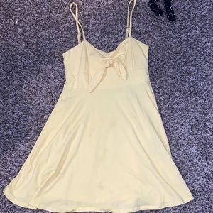 Yellow mini dress